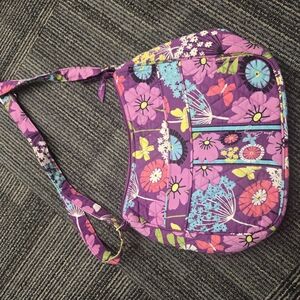 Floral Purple Crossbody Bag